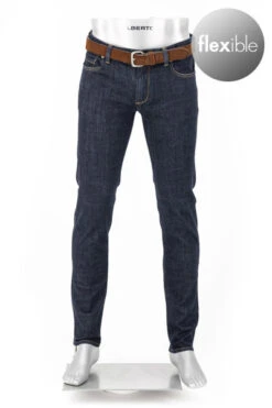 Alberto Jeans, Slim Fit, Baumwolle T400®, Navy