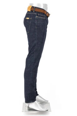 Alberto Jeans, Slim Fit, Baumwolle T400®, Navy -Maenner Mode Haus  413347 norm2