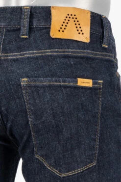 Alberto Jeans, Slim Fit, Baumwolle T400®, Navy -Maenner Mode Haus  413347 norm6