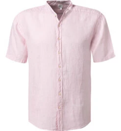 Kurzarmhemd, Reines Leinen, Rosa