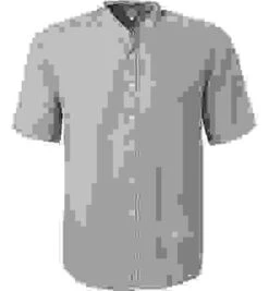 Kurzarmhemd, Reines Leinen, Grau -Maenner Mode Haus  413364 norm 1