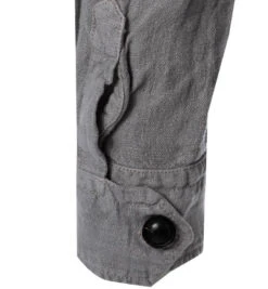 Overshirt, Reines Leinen, Grau -Maenner Mode Haus  413418 norm2