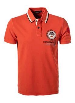 Napapijri Polo-Shirt, Baumwoll-Piqué, Orangerot