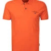 Napapijri Polo-Shirt, Baumwoll-Jersey, Rotorange -Maenner Mode Haus  413566 norm