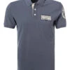 Napapijri Polo-Shirt, Baumwoll-Piqué, Rauchblau -Maenner Mode Haus  413649 norm
