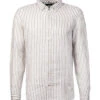 CINQUE Hemd, Reines Leinen, Beige-weiß Gestreift -Maenner Mode Haus  413660 norm