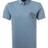 Napapijri Polo-Shirt, Baumwoll-Jersey, Hellblau -Maenner Mode Haus  413718 norm