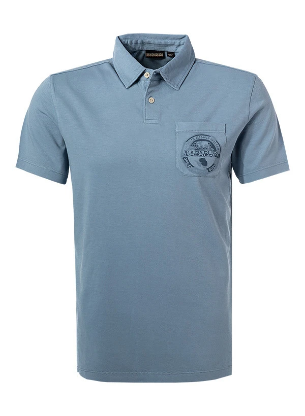 Napapijri Polo-Shirt, Baumwoll-Jersey, Hellblau 3 Napapijri Polo-Shirt, Baumwoll-Jersey, Hellblau