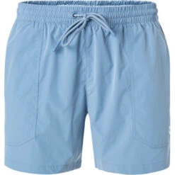 Strellson Badeshorts, Mikrofaser, Pastellblau