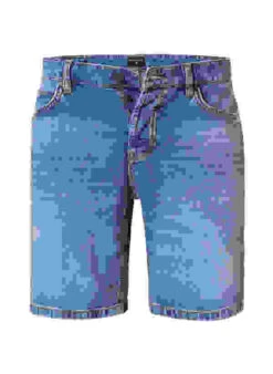 Strellson Jeansshorts, Regular Fit, Bio Baumwolle-Hanf, Blau -Maenner Mode Haus  413796 norm 1