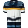 Ben Sherman Polo-Shirt, Relaxed Fit, Bio Baumwoll-Piqué, Multicolor Gestreift -Maenner Mode Haus  413818 norm