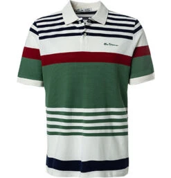 Ben Sherman Polo-Shirt, Relaxed Fit, Baumwoll-Piqué, Multicolor