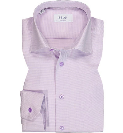 ETON Hemd, Contemporary Fit, Baumwolle, Hellviolett Meliert 3 ETON Hemd, Contemporary Fit, Baumwolle, Hellviolett Meliert