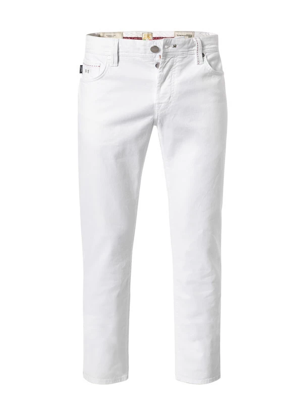 Jeans Leonardo, Regular Slim, Baumwoll-Stretch, Midnight Sun, Weiß 3 Jeans Leonardo, Regular Slim, Baumwoll-Stretch, Midnight Sun, Weiß