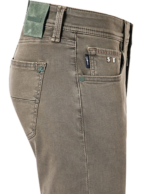 Jeans Michelangelo, Regular Fit, Baumwoll-Super Stretch, Khaki 8 Jeans Michelangelo, Regular Fit, Baumwoll-Super Stretch, Khaki – Bild 6
