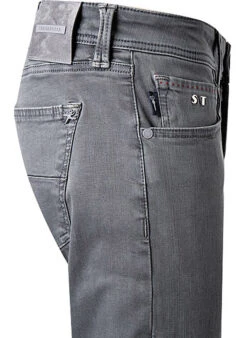 Jeans Michelangelo, Regular Fit, Baumwoll-Super Stretch, Stahlgrau -Maenner Mode Haus  413955 norm3