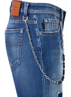 Jeans 19-80, Slim Fit, Baumwoll-Stretch, Sky Destroy -Maenner Mode Haus  413961 norm3