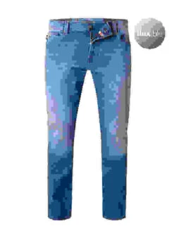 Jeans Leonardo, Slim Fit, Baumwolle T400® 12 Month, Blau -Maenner Mode Haus  413973 norm 1