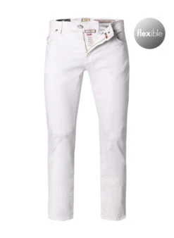 Jeans Leonardo, Slim Fit, Baumwoll-Stretch, Weiß