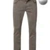 Jeans Leonardo, Slim Fit, Baumwoll-Stretch, Khaki -Maenner Mode Haus  413977 norm