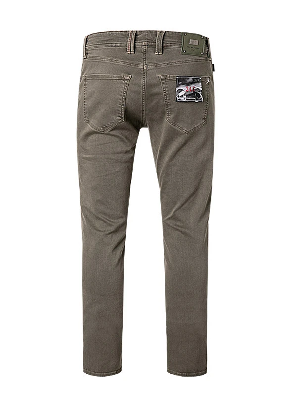 Jeans Leonardo, Slim Fit, Baumwoll-Stretch, Khaki 5 Jeans Leonardo, Slim Fit, Baumwoll-Stretch, Khaki – Bild 3