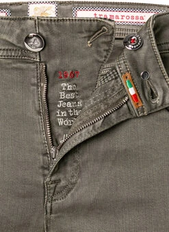 Jeans Leonardo, Slim Fit, Baumwoll-Stretch, Khaki 12 Jeans Leonardo, Slim Fit, Baumwoll-Stretch, Khaki -Maenner Mode Haus 413977 norm3