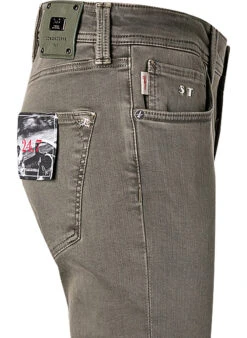 Jeans Leonardo, Slim Fit, Baumwoll-Stretch, Khaki 11 Jeans Leonardo, Slim Fit, Baumwoll-Stretch, Khaki -Maenner Mode Haus 413977 norm4