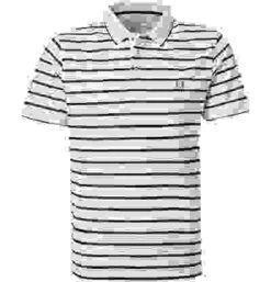 RAGMAN Polo-Shirt, Modern Fit, Baumwoll-Piqué, Weiß-navy Gestreift -Maenner Mode Haus  414115 norm 1