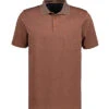 RAGMAN Polo-Shirt, Baumwoll-Jersey, Rost Meliert -Maenner Mode Haus  414128 norm
