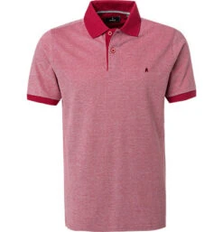 RAGMAN Polo-Shirt, Pima Baumwoll-Piqué, Rot Meliert