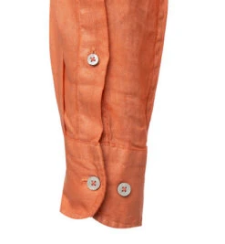 FYNCH-HATTON Hemd, Reines Leinen, Orange -Maenner Mode Haus  414261 norm2