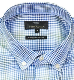 FYNCH-HATTON Hemd, Baumwolle, Blau-grün Kariert -Maenner Mode Haus  414266 norm2