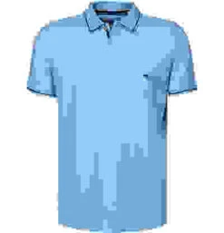 FYNCH-HATTON Polo-Shirt, Modern Fit, Baumwoll-Piqué, Hellblau -Maenner Mode Haus  414326 norm 1