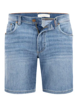 Bugatti Jeansshorts, Baumwoll-Stretch, Blau