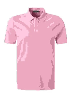 Polo-Shirt, Baumwoll-Piqué, Hellrosa -Maenner Mode Haus  414567 norm 1