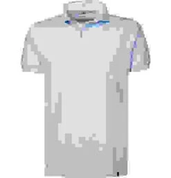 Polo-Shirt, Baumwoll-Piqué, Hellblau Meliert -Maenner Mode Haus  414576 norm 1