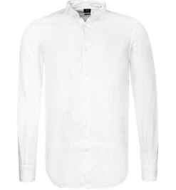 Hemd, Regular Fit, Reines Leinen, Weiß Meliert