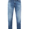 Replay Jeans, Relaxed Tapered Fit, Baumwoll-Stretch 12,5oz, Mittelblau