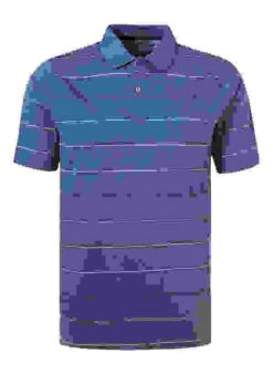 Polo-Shirt, Mercerisierte Baumwolle, Blau Gestreift -Maenner Mode Haus  414599 norm 1
