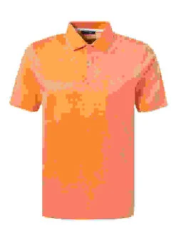 Polo-Shirt, Mercerisierte Baumwolle, Orange Meliert -Maenner Mode Haus  414602 norm 1
