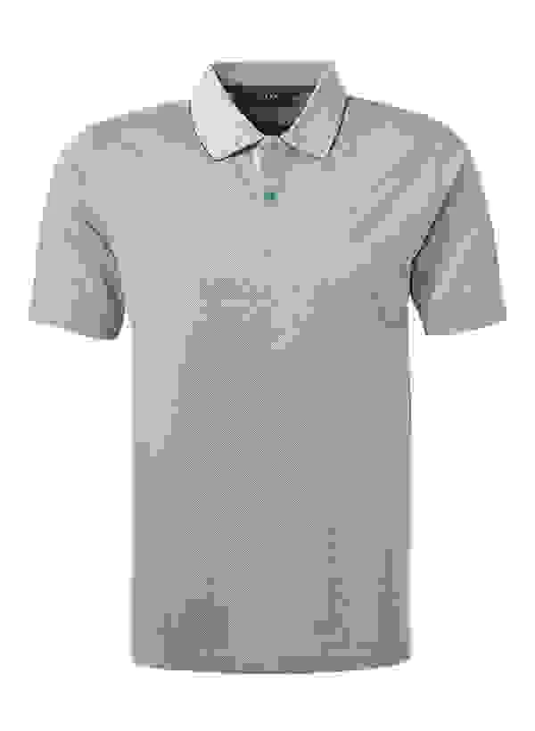 Polo-Shirt, Mercerisierte Baumwolle, Pastellblau Meliert 5 Polo-Shirt, Mercerisierte Baumwolle, Pastellblau Meliert – Bild 3