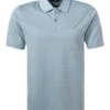 Polo-Shirt, Mercerisierte Baumwolle, Pastellblau Meliert 1 Polo-Shirt, Mercerisierte Baumwolle, Pastellblau Meliert -Maenner Mode Haus 414631 norm