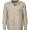 Overshirt, Leinen, Beige -Maenner Mode Haus  414665 norm