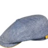 Sportmütze, Leinen, Blau Meliert -Maenner Mode Haus  414789 norm
