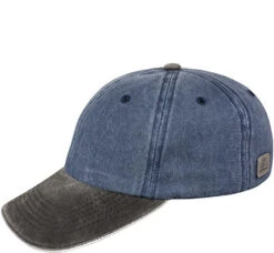 Baseballcap, , Blau-schwarz