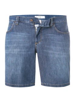 BRAX Jeansshorts, Regular Fit, Bio Baumwolle T400®, Dunkelblau