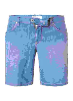 BRAX Jeansshorts, Regular Fit, Bio Baumwolle T400®, Blau -Maenner Mode Haus  414837 norm 1