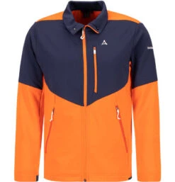 Schöffel Fleecejacke, Mikrofaser, Orange-blau