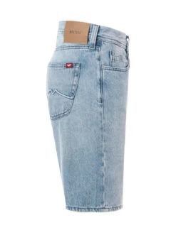 Mustang Jeansshorts, Baumwolle, Hellblau -Maenner Mode Haus  414980 norm3