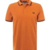 Fred Perry Polo-Shirt, Baumwoll-Piqué, Braun -Maenner Mode Haus  415063 norm